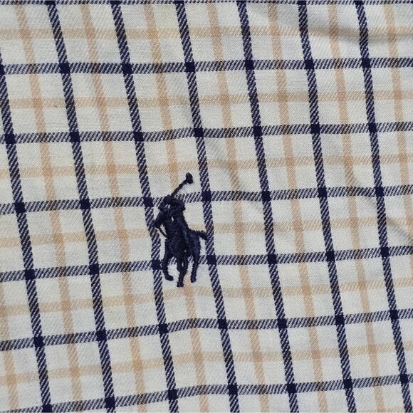 Ralph Lauren Yarmouth 100% Cotton Plaid Button-Up Shirt Size 16.5 - Picture 4 of 6